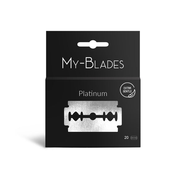 PLATINUM DOUBLE EDGE RAZOR BLADES X20