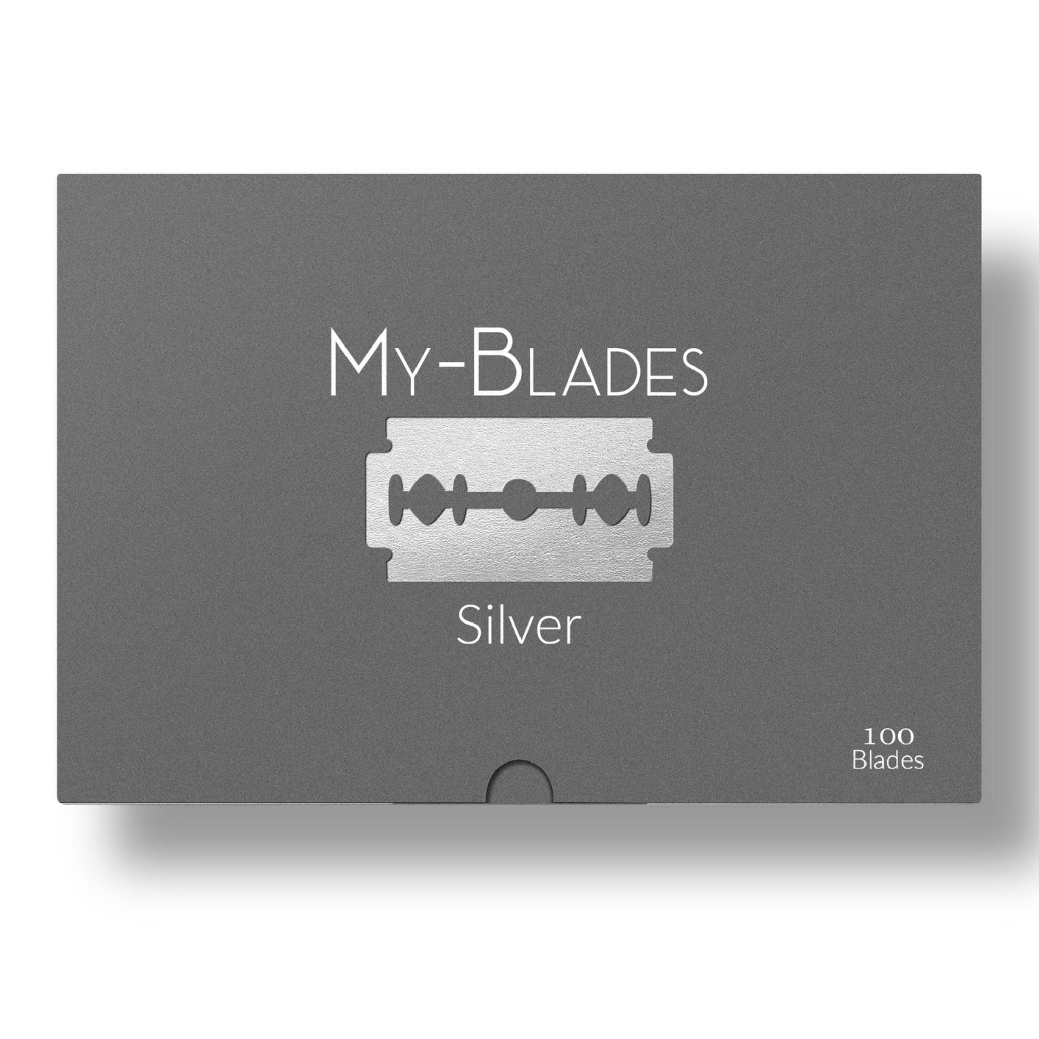 SILVER DOUBLE EDGE RAZOR BLADES X 100